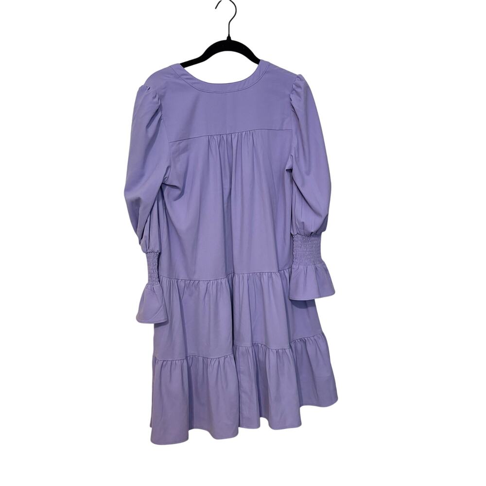 Tuckernuck Pomander Place Lilac Purple Poplin Kenzo Mini Dress Size XS - Picture 6 of 12